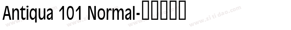 Antiqua 101 Normal字体转换